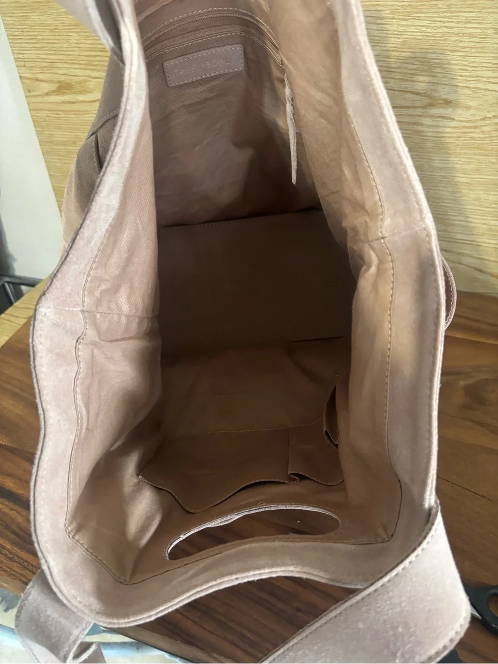 Free people Sand Suede Caravan Bag